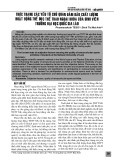 Thực trạng các yếu tố chủ quan đảm bảo chất lượng hoạt động thể dục thể thao ngoại khóa của sinh viên trường Đại học Quốc gia Lào