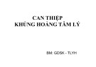 Bài giảng Can thiệp khủng hoảng tâm lý