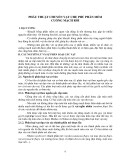 Phẫu thuật chuyển vạt che phủ phần mềm cuống mạch rời