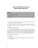 Phân tích hỗn hợp cation và anion trong dung dịch
