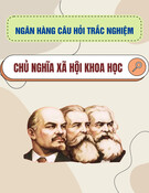 Ngân hàng câu hỏi trắc nghiệm ôn tập môn Chủ nghĩa xã hội khoa học