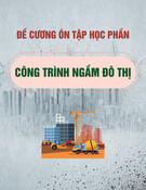 Đề cương ôn tập học phần Công trình ngầm đô thị