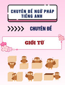 Chuyên đề ngữ pháp tiếng Anh - Chuyên đề 16: Giới từ – prepositions