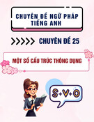 Chuyên đề ngữ pháp tiếng Anh - Chuyên đề 25: Một số cấu trúc thông dụng