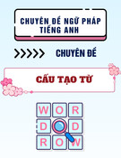 Chuyên đề ngữ pháp tiếng Anh - Chuyên đề 14: Cấu tạo từ – word forms