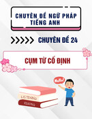 Chuyên đề ngữ pháp tiếng Anh - Chuyên đề 24: Cụm từ cố định – collocations
