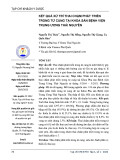 Kết quả xử trí thai chạm phát triển trong tử cung tại khoa Sản Bệnh viện Trung ương Thái Nguyên