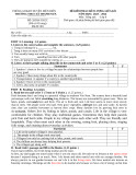 Đề thi giữa học kì 1 môn Tiếng Anh lớp 8 năm 2023-2024 - Trường THCS Xã Thanh Nưa