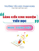 Sáng kiến kinh nghiệm Tiểu học: Một số biện pháp giúp học sinh lớp 3B, 3D trường Tiểu học Phạm Hùng viết đúng chính tả