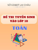 Đề thi tuyển sinh vào lớp 10 môn Toán năm 2025-2026 có đáp án - Sở GD&ĐT Lai Châu