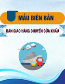 Mẫu Biên bản Bàn giao hàng chuyển cửa khẩu