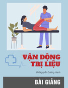 Bài giảng Vận động trị liệu - BS. Nguyễn Dương Hanh