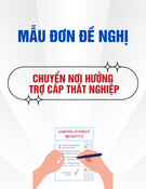 Mẫu Đơn đề nghị chuyển nơi hưởng trợ cấp thất nghiệp