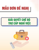 Mẫu Đơn đề nghị giải quyết chế độ trợ cấp nghỉ việc cho cán bộ không chuyên trách cấp xã
