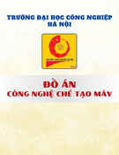 Đồ án môn học Công nghệ chế tạo máy: Thiết lập quy trình công nghệ gia công chi tiết bàn gá