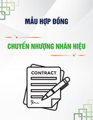 Mẫu Hợp đồng chuyển nhượng nhãn hiệu