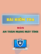 Bài kiểm tra An toàn mạng máy tính