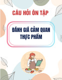 Câu hỏi ôn tập Đánh giá cảm quan thực phẩm