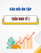 Câu hỏi ôn tập môn Toán kinh tế 1