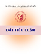 Bài tiểu luận Du lịch: Nghiên cứu khai thác giá trị di sản văn hóa tại Khu di sản văn hóa thế giới Hoàng Thành Thăng Long