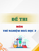 Đề thi học phần Thí nghiệm Hoá học 2