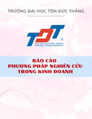 Báo cáo môn Phương pháp nghiên cứu trong kinh doanh: Những nhân tố tác động đến hành vi về môi trường của sinh viên ĐH ở TP.HCM