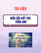 Mẫu câu viết thư thân mật bằng Tiếng Anh