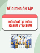 Đề cương ôn tập môn Thiết kế chế tạo thiết bị hóa chất và thực phẩm