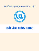 Đồ án môn học:  Hệ thống thông tin quản lý học trực tuyến