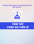 Tóm tắt luận án Tiến sĩ: Đối ngẫu liên hợp cho bài toán tối ưu đa mục tiêu và ứng dụng