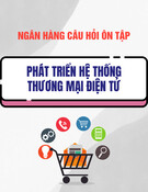 Ngân hàng câu hỏi ôn tập Phát triển hệ thống thương mại điện tử