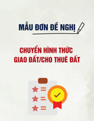 Mẫu Đơn đề nghị chuyển hình thức giao đất/cho thuê đất