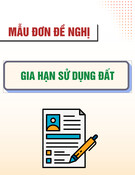 Mẫu Đơn đề nghị gia hạn sử dụng đất