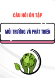 Câu hỏi ôn tập Môi trường và phát triển