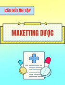 Câu hỏi ôn tập Marketing dược
