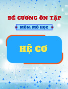 Đề cương ôn tập môn Mô học: Hệ cơ (Có đáp án)