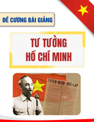 Đề cương bài giảng môn học Tư tưởng Hồ Chí Minh