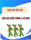 Câu hỏi ôn tập môn Giáo dục quốc phòng và An ninh