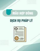 Mẫu Hợp đồng dịch vụ pháp lý