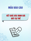 Mẫu Báo cáo kết quả xác định giá đất cụ thể