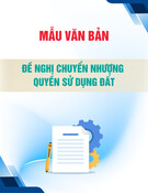 Mẫu Văn bản đề nghị chuyển nhượng quyền sử dụng đất