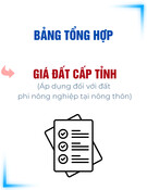 Mẫu Bảng tổng hợp giá đất cấp tỉnh (Mẫu số 35)