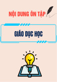 Nội dung ôn tập học phần Giáo dục học
