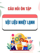 Câu hỏi ôn tập Vật liệu nhiệt lạnh