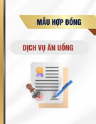 Mẫu Hợp đồng dịch vụ ăn uống
