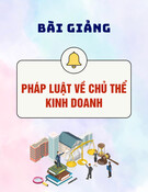Bài giảng Pháp luật về chủ thể kinh doanh: Chương 8 - Những vấn đề chung về phá sản và pháp luật về phá sản