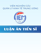 Luận án Tiến sĩ: Chính sách huy động nguồn lực tài chính phát triển kinh tế xanh vùng Trung du và miền núi phía Bắc