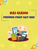 Bài giảng Phương pháp dạy học