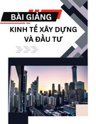 Bài giảng Kinh tế xây dựng và đầu tư - ThS. Lê Công Thành