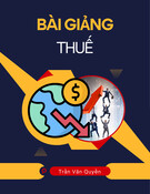 Bài giảng Thuế - Trần Văn Quyền
